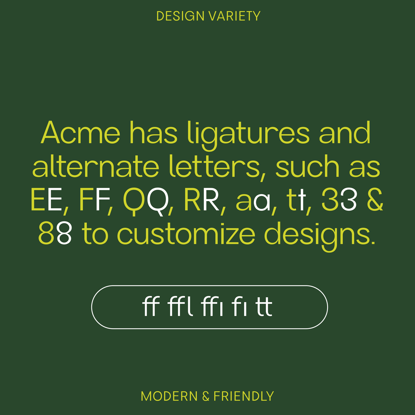 Bauhaus Acme—Modern, cool sans-serif font, clean & unique