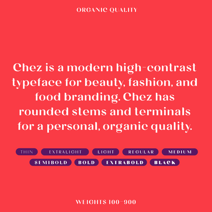 Bauhaus Chez—Rounded sans font, warm & high-contrast