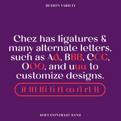 Bauhaus Chez—Rounded sans font, warm & high-contrast