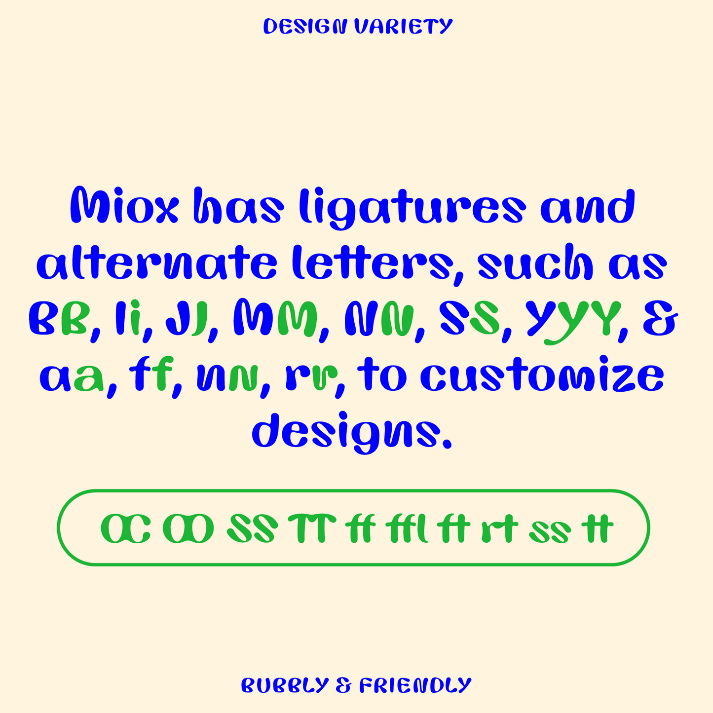 Miox—Groovy bubble font, playful and retro-modern for fun branding