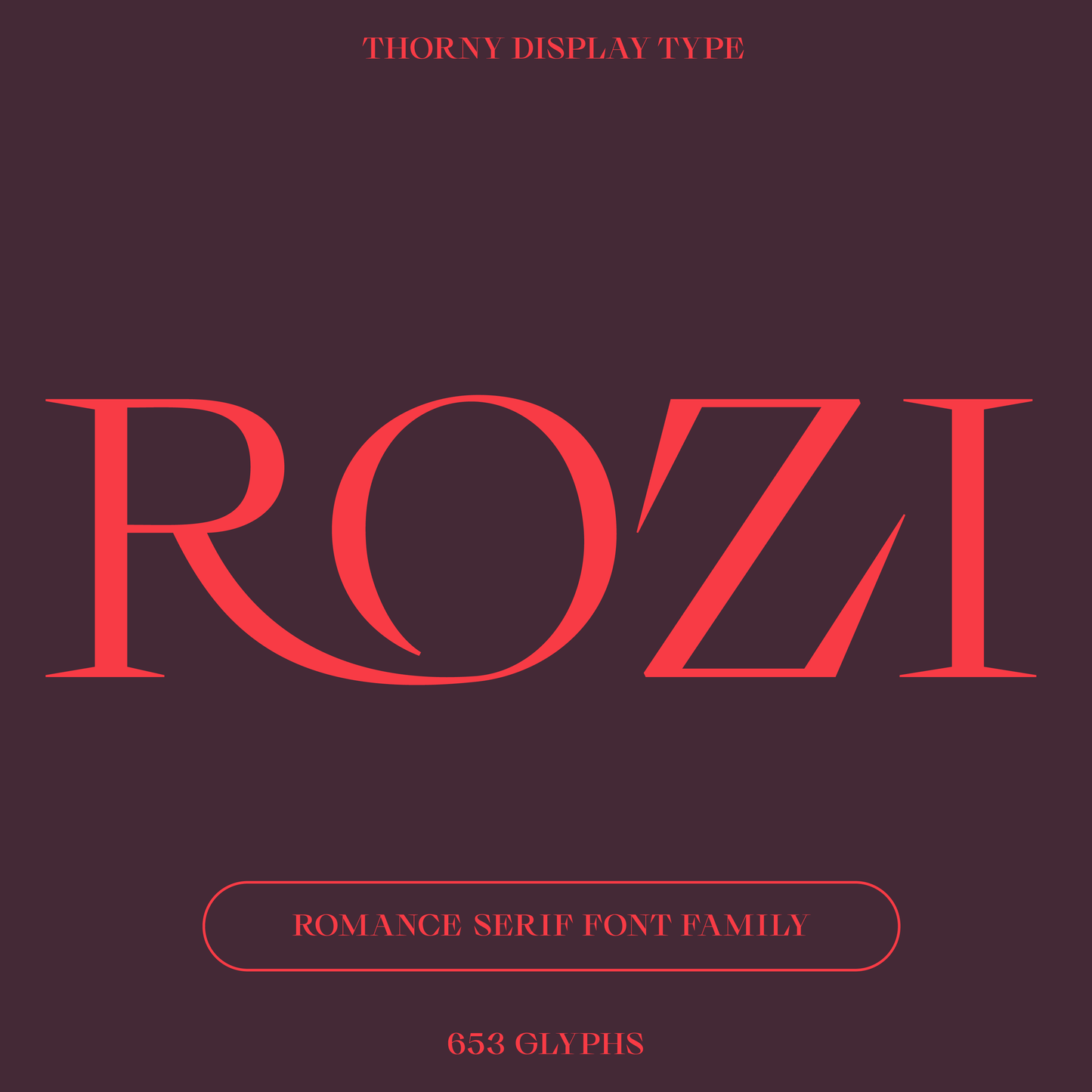 Rozi—Strong, unique serif font for elegance