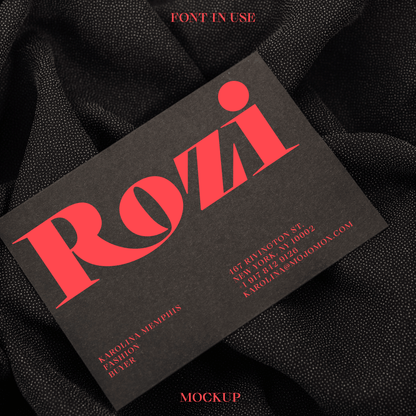 Rozi—Strong, unique serif font for elegance