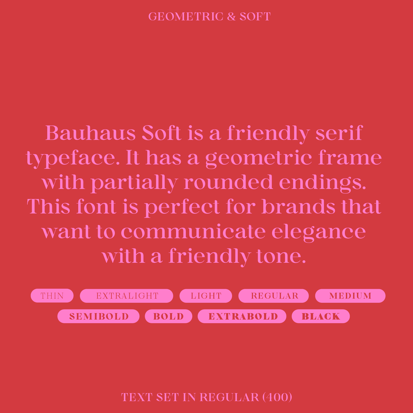 Bauhaus Soft—Bold organic serif font