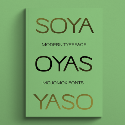 Soya—Chic, trendy font for modern food and fashion