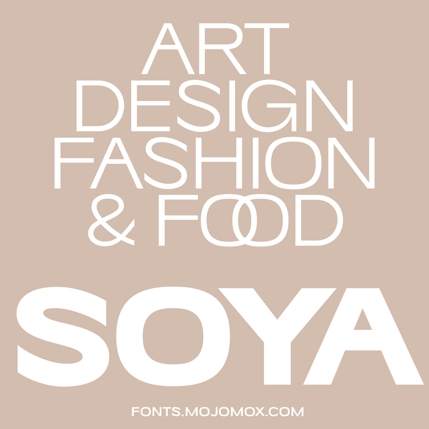 Soya—Chic, trendy font for modern food and fashion